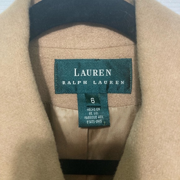 Ralph Lauren Camel Double-Breasted Pea Coat - Picture 7 of 11